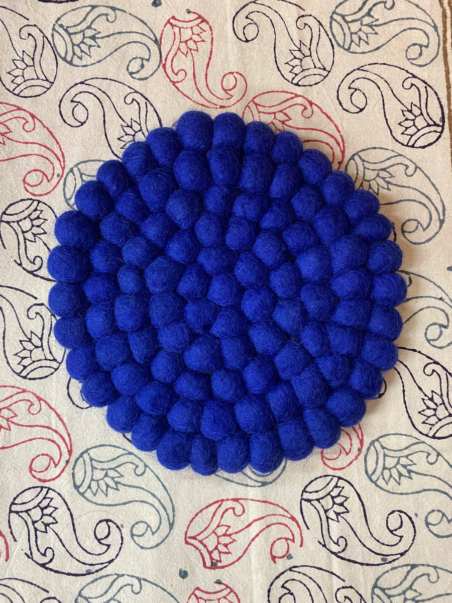 Felt Ball Trivets Medium ( Empowering Local Women - Nepal)