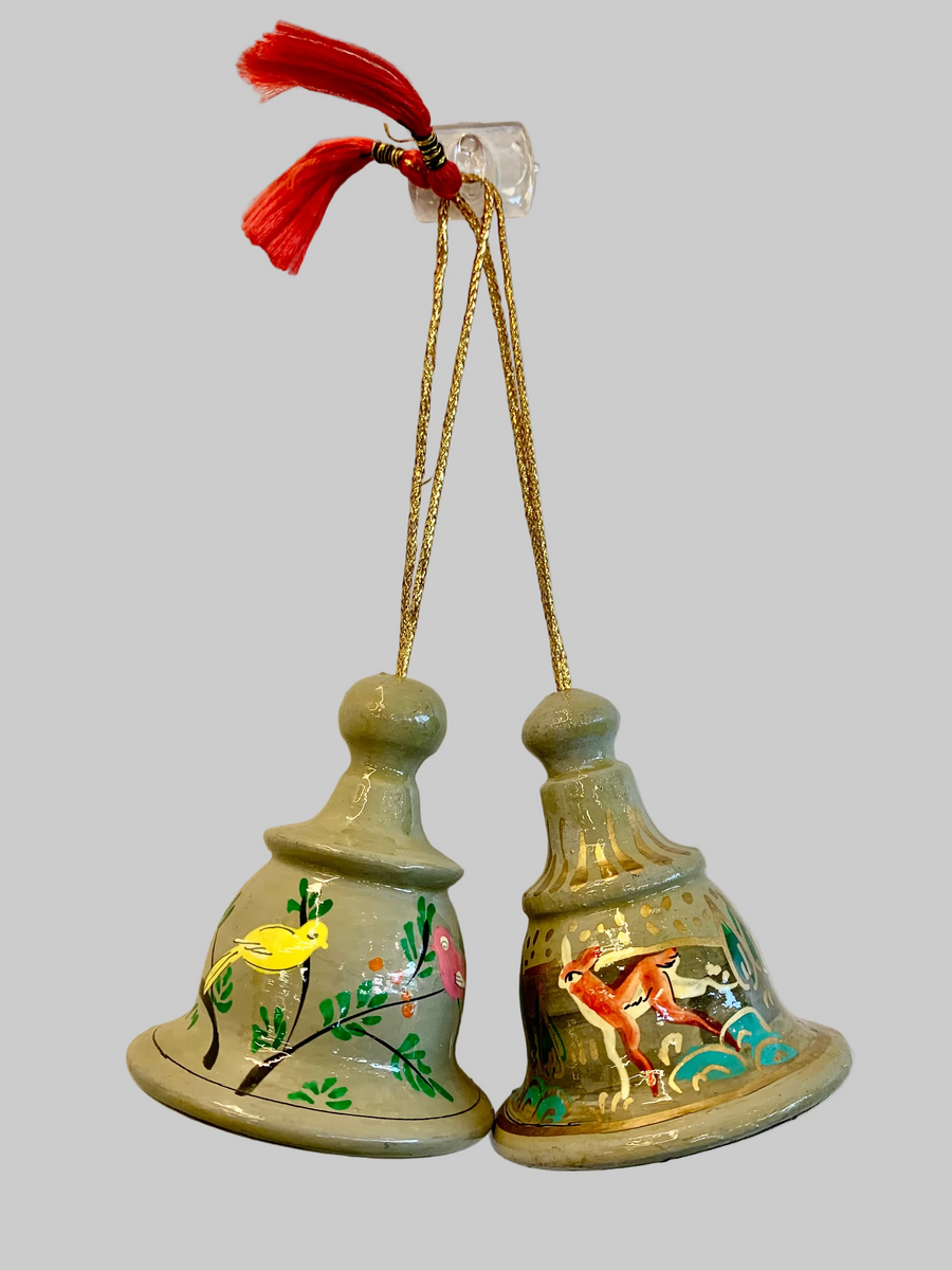 Christmas Decoration Small Hanging Bell Animal Designs (Care Kashmire, India)