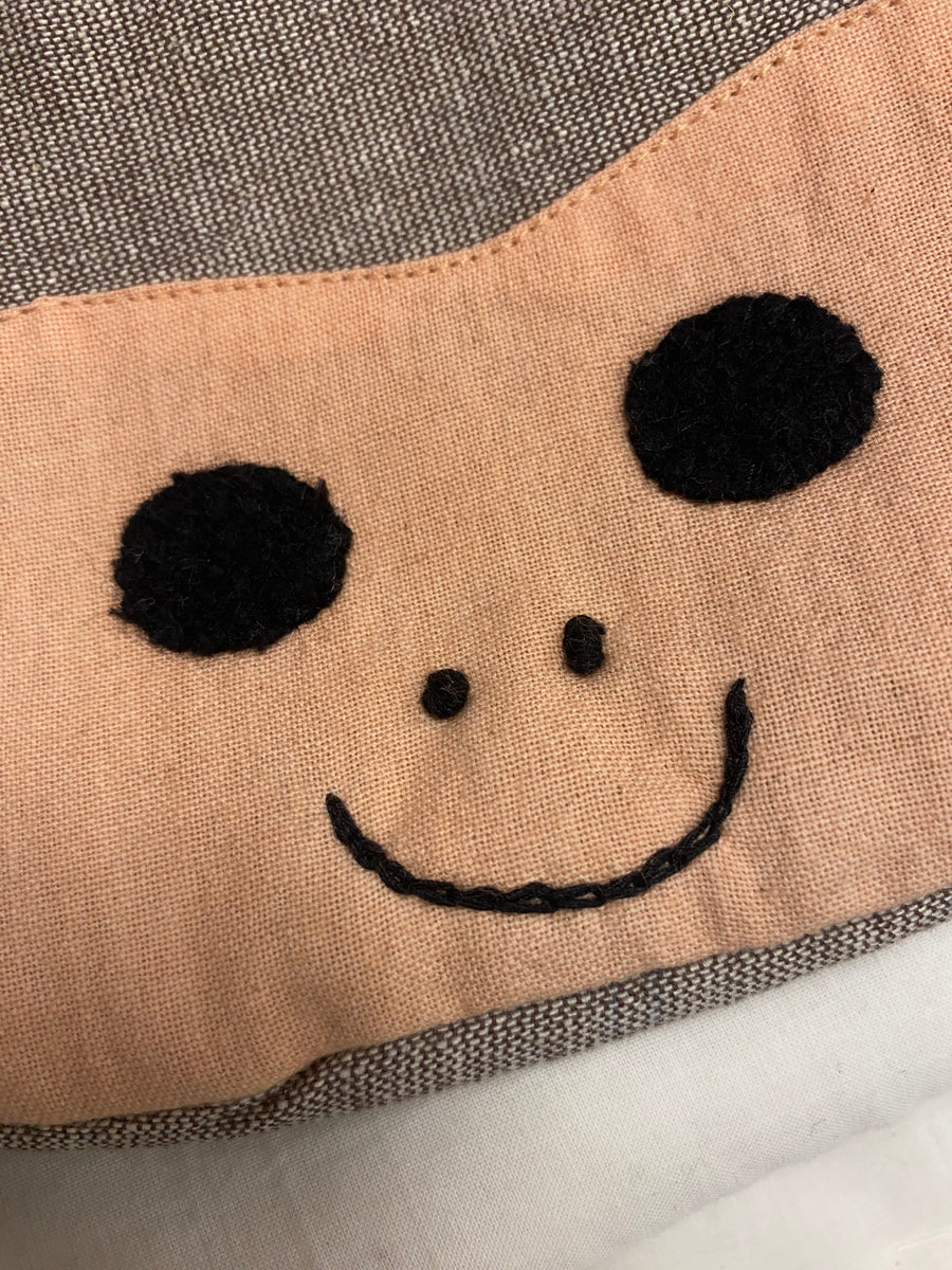 Monkey Faced Padded Purse – Fair Trade Handwoven Cotton Pencil Case & Wash Bag - Mahaguthi Nepal