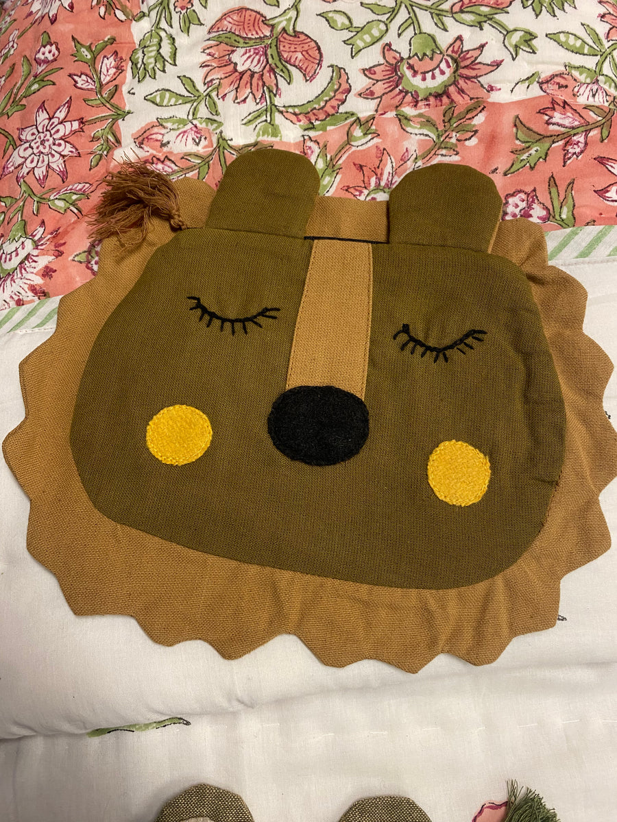 Animal Face Zip Purse – Fair Trade Handwoven Cotton Coin & Card Wallet Assorted - Mahaguthi Nepal