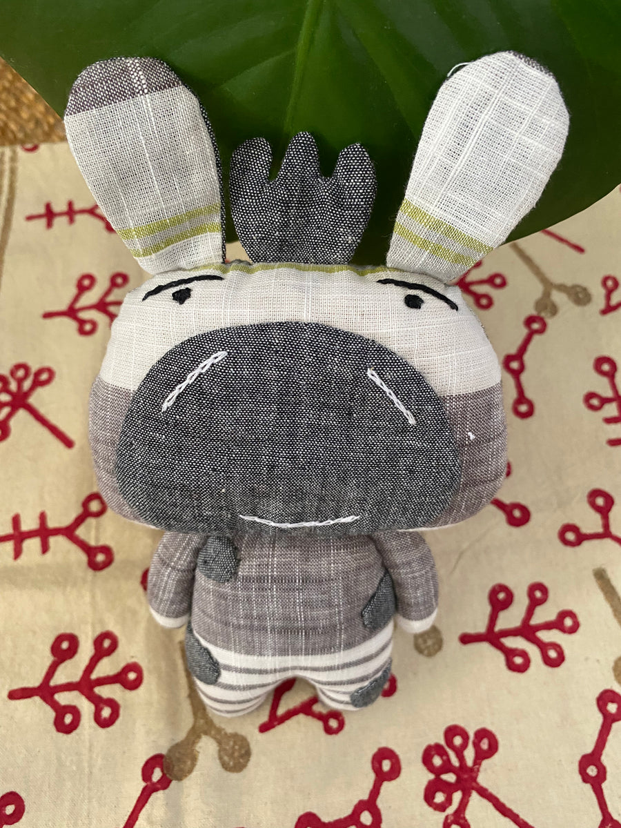 Zeke the Zebra – Handmade Cotton Soft Toy – Fair Trade (Sasha India)
