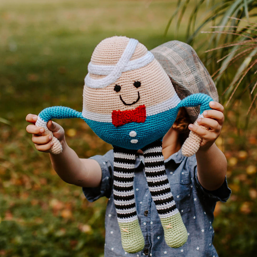 Humpty Dumpty Nursery Rhyme Doll – Handmade Cotton Toy- pebble