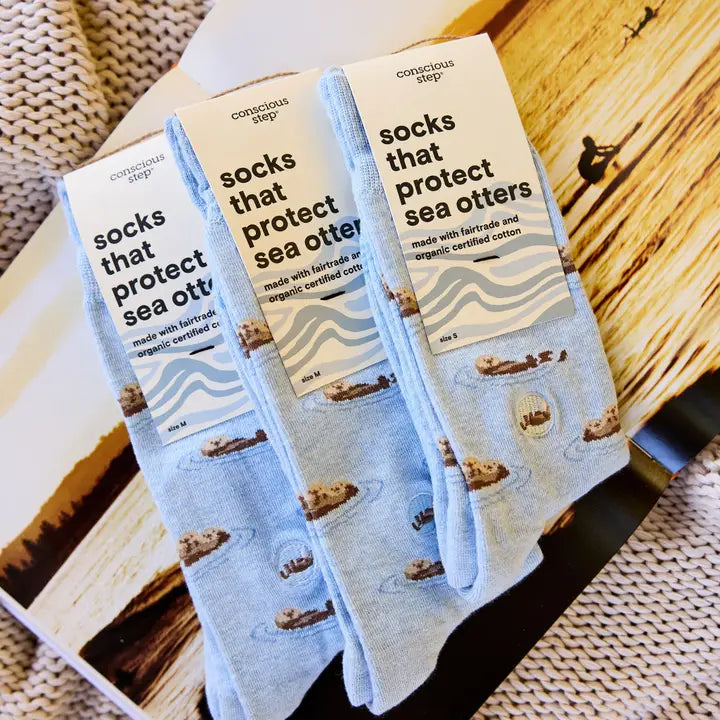 Conscious Step- Socks That Protect Sea Otters | Ocean Gifts