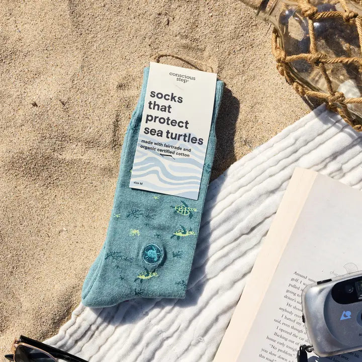 Conscious Step-Socks That Protect Sea Turtles | Ocean Gifts