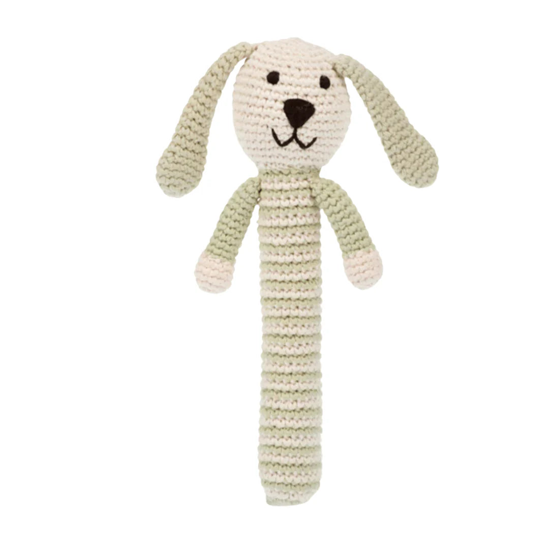 Bunny Stick Rattle - Fair Trade Toy
