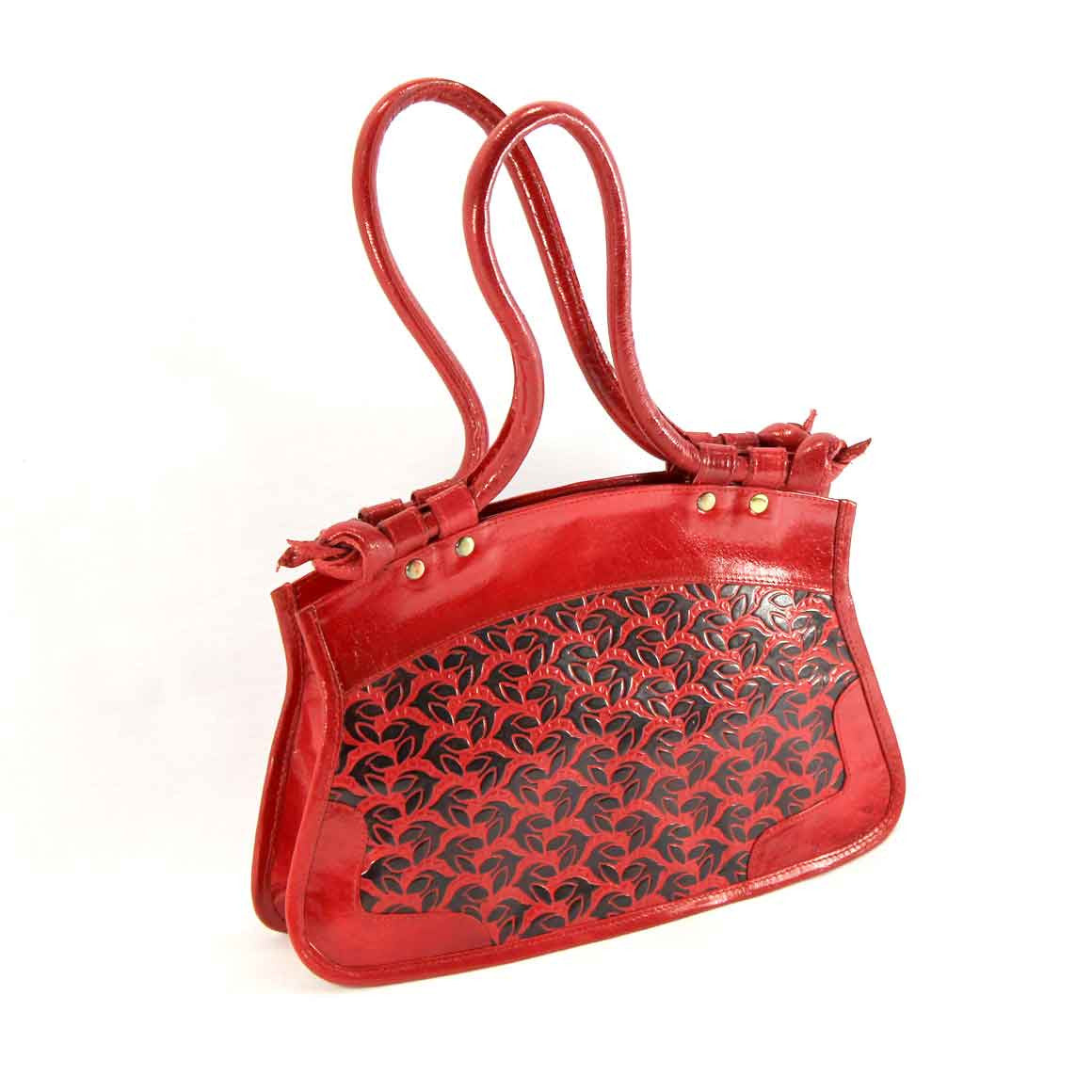 Fair Trade Ethical Red Leather Bag