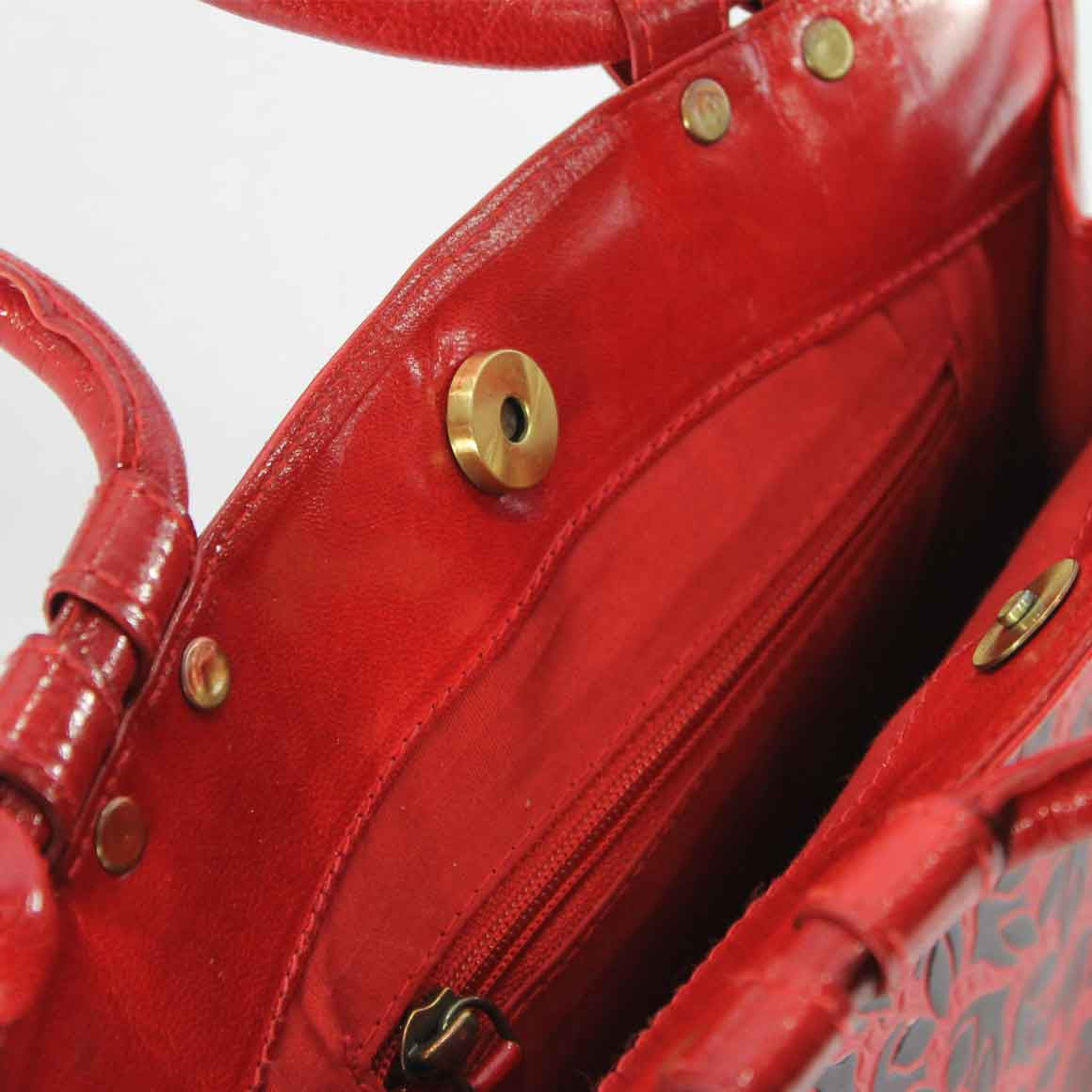 Fair Trade Ethical Red Leather Bag