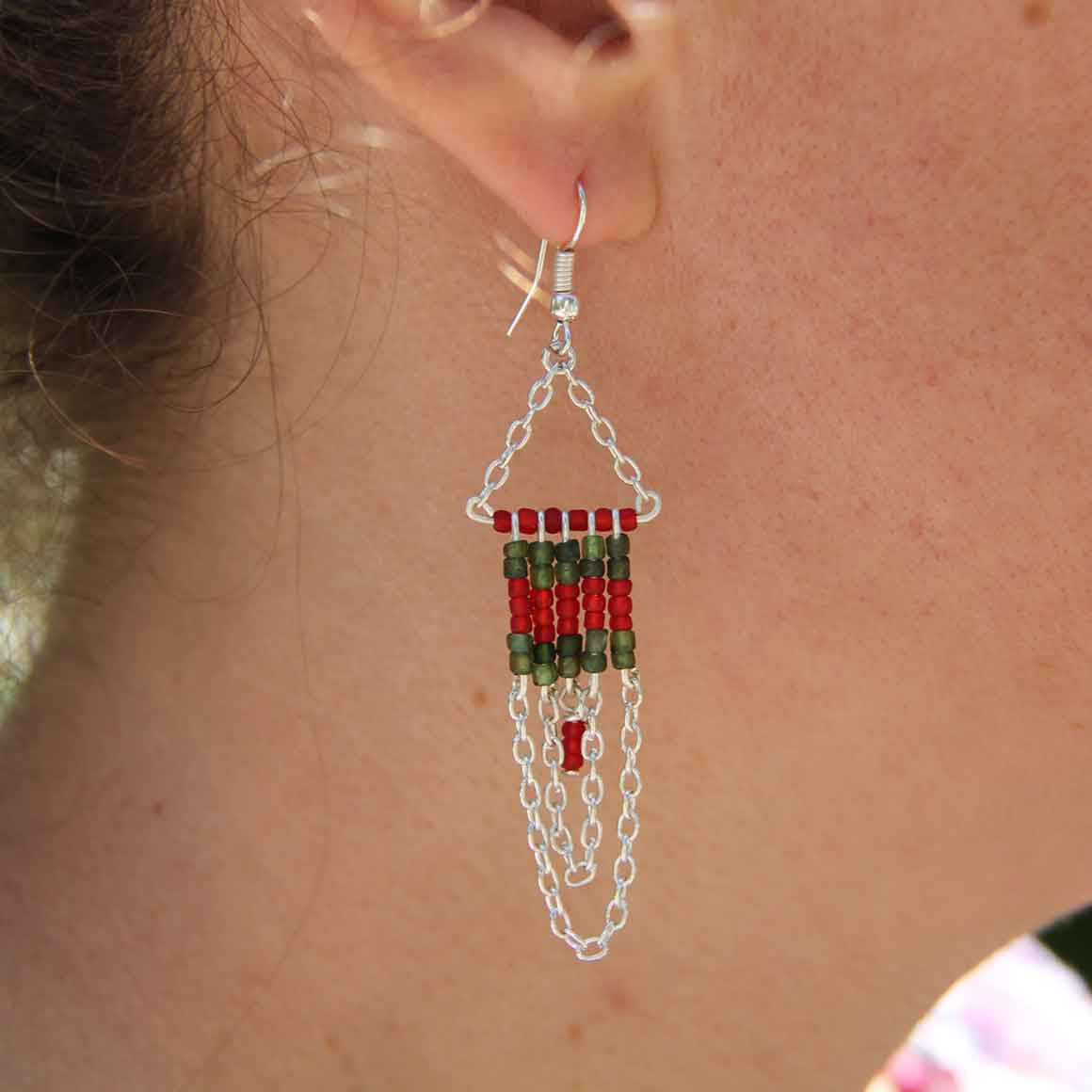 Fair Trade Earrings Herringbone