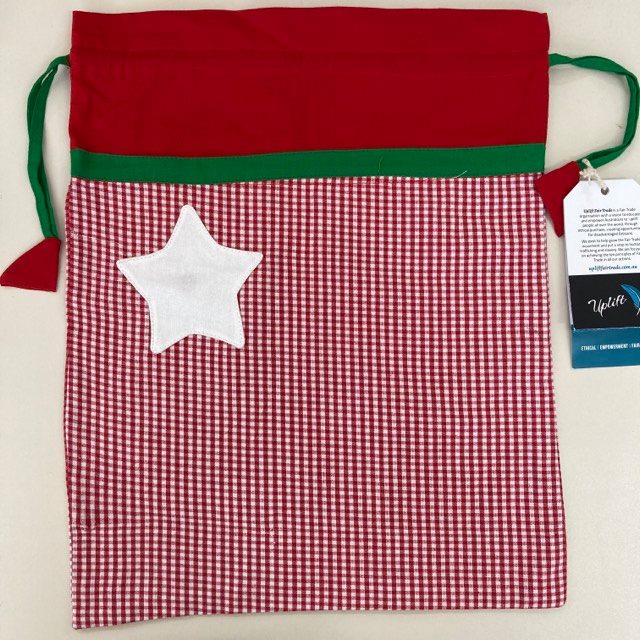 Fair Trade Cotton Christmas Gift Bags Large