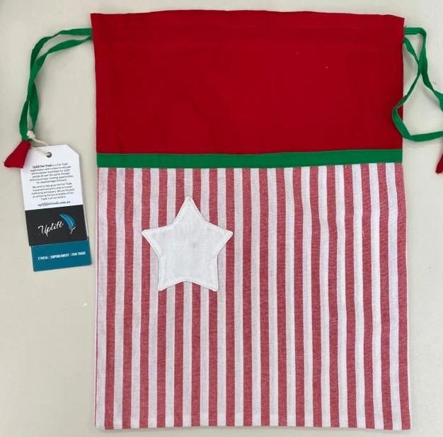 Fair Trade Ethical Cotton Christmas Bags Medium