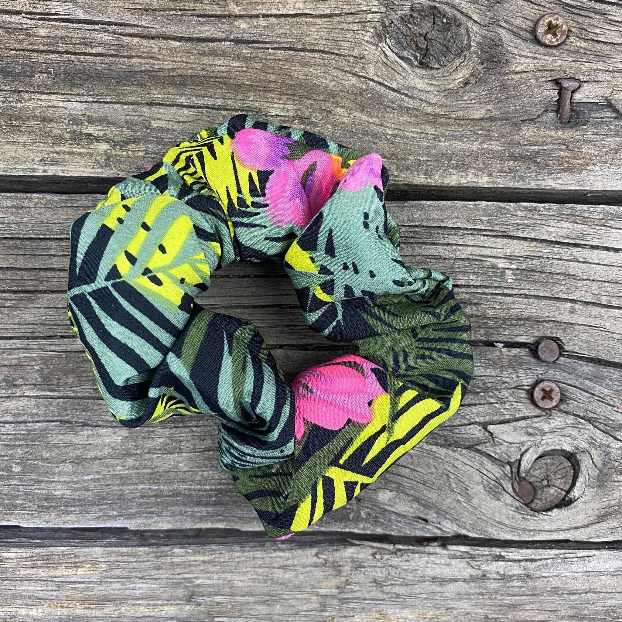 Fair Trade Remnant Fabric Thick Scrunchies