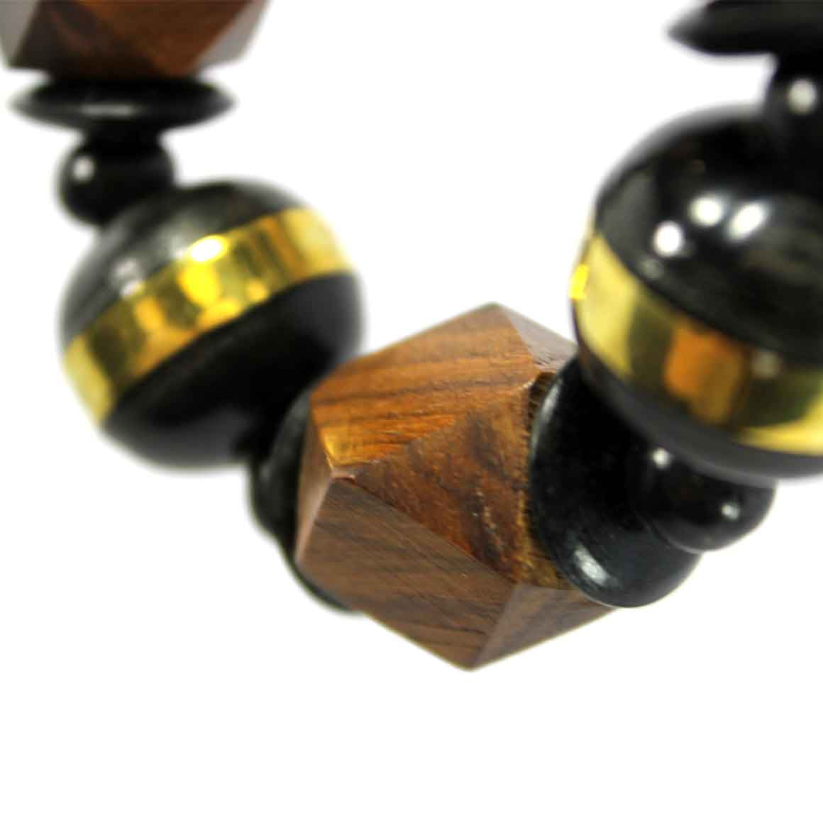 Fair Trade Ethical Resin, Metal and Wood Necklace Shapes