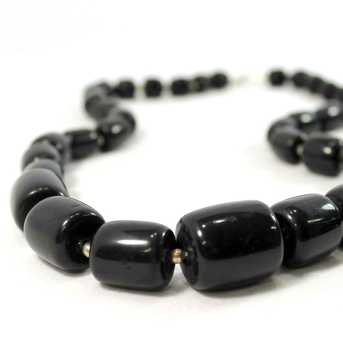Fair Trade Ethical Black Olive Resin Necklace