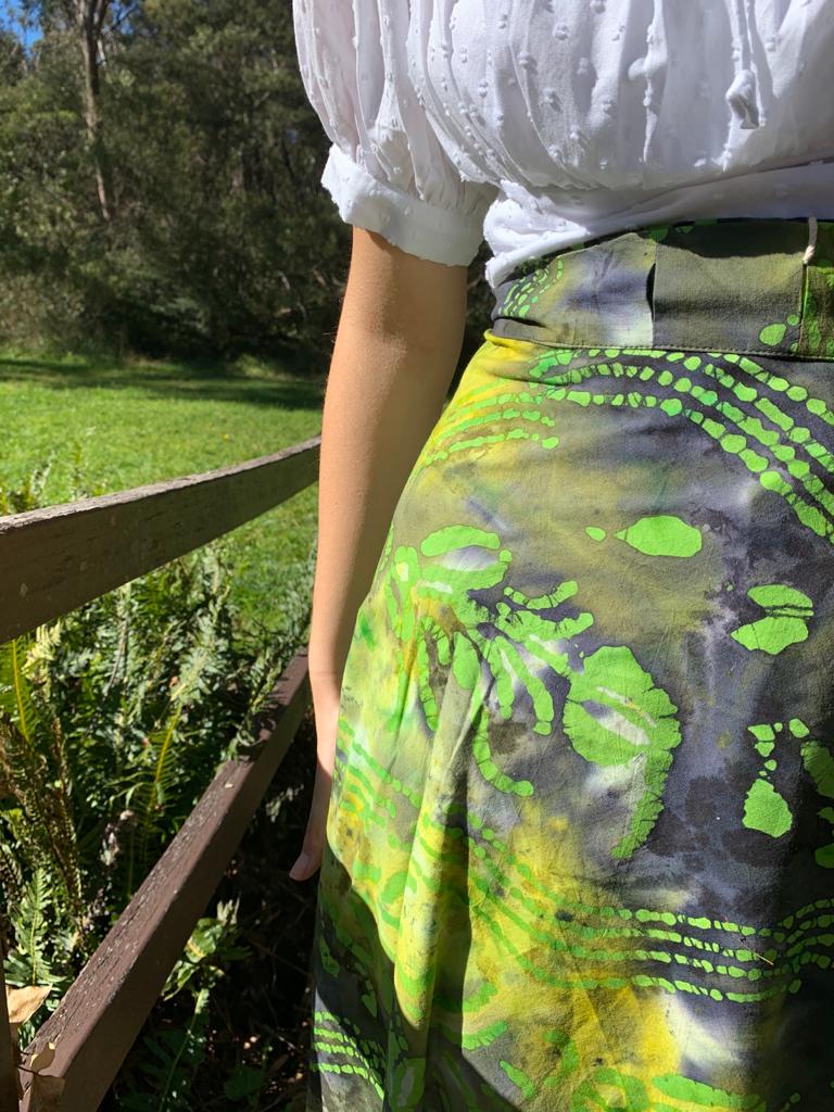 Fair Trade Cotton Long Wraparound Skirt