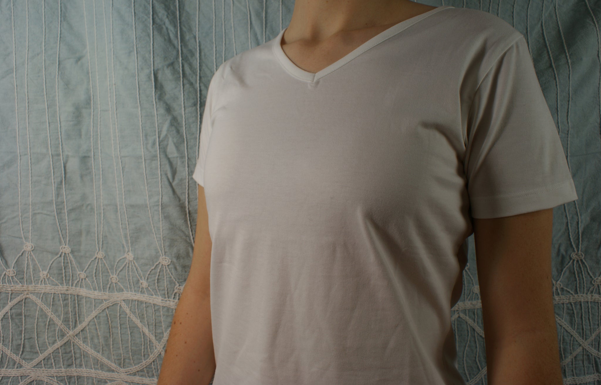 Fairtrade Women's White V-Neck T-Shirt