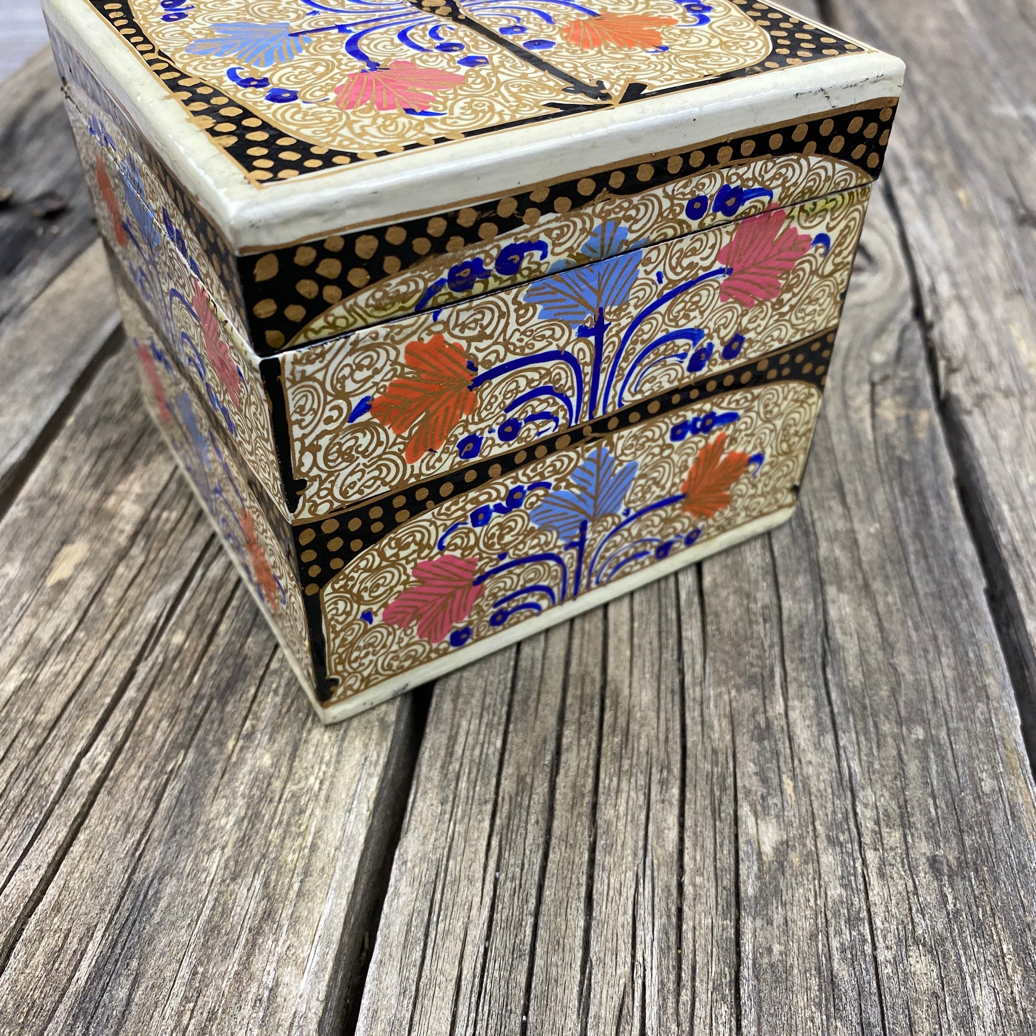 Fair Trade Ethical Hand Painted Square Box