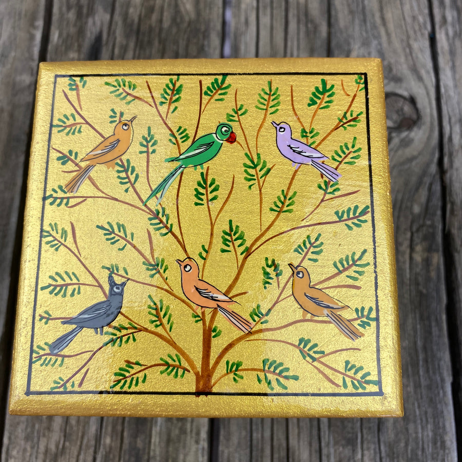 Fair Trade Hand Painted Tree of Life Box