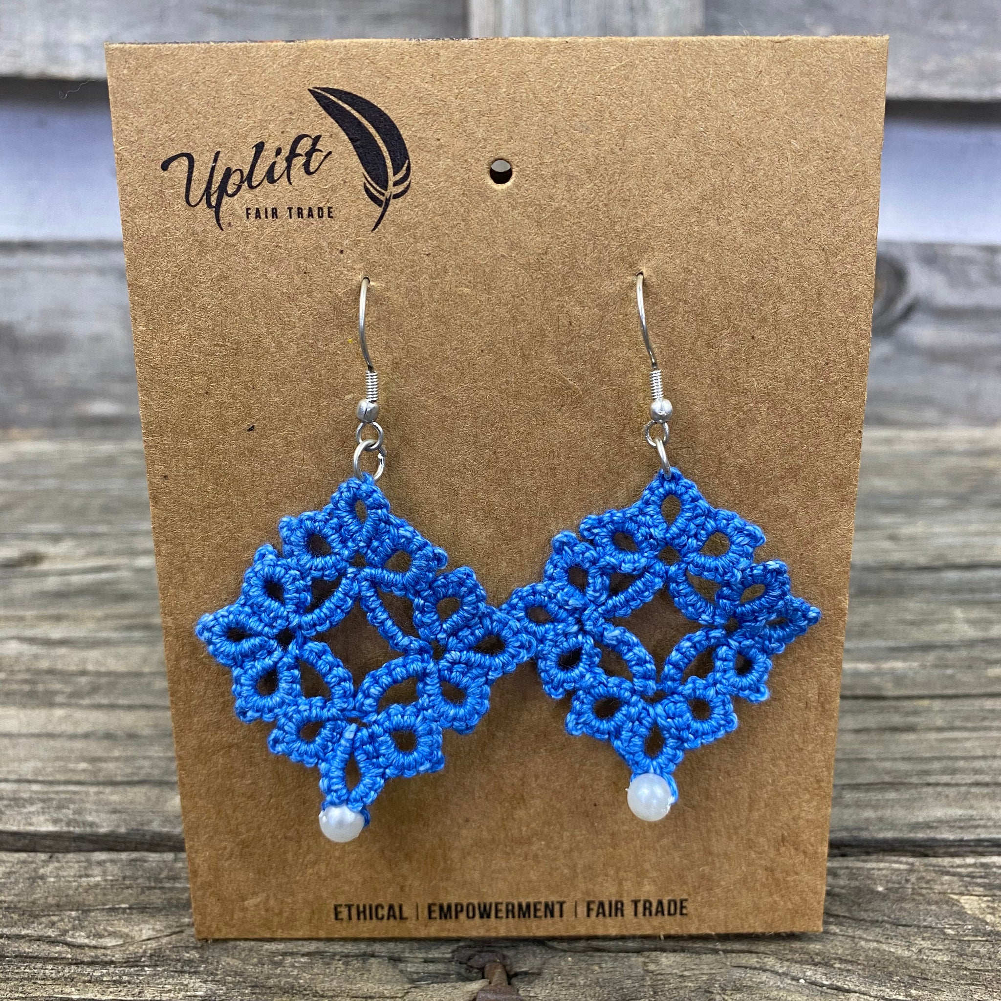 Fair Trade Tatted Dimond Earrings