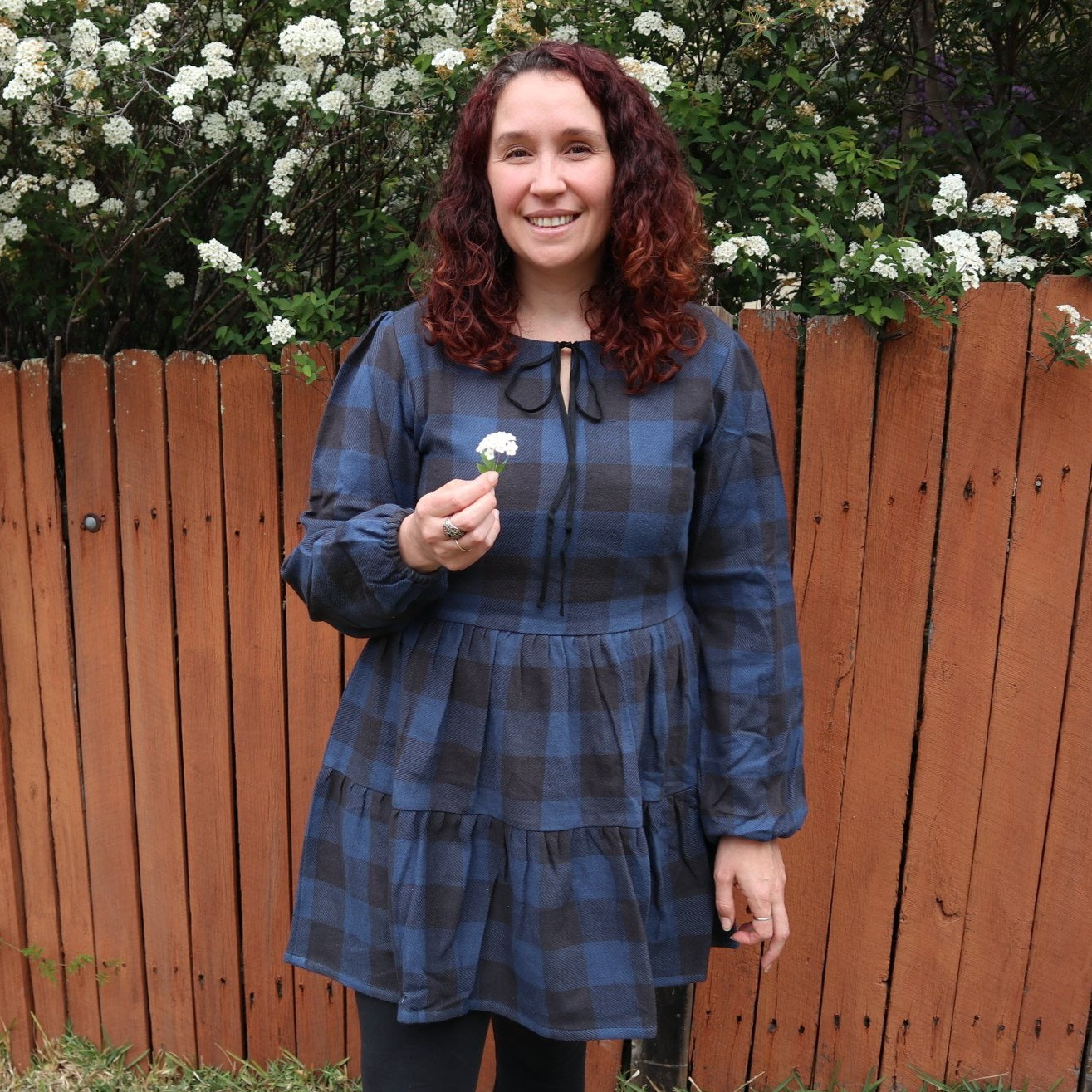 Fair Trade Blue and Black Checkered Dress | Uplift Fair Trade Fair Trade Blue and Black Checkered Dress | Uplift Fair Trade