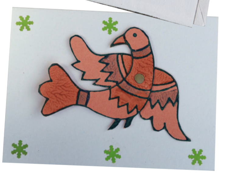 Fair Trade Bird 1 Moveable Card (Assorted)