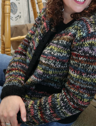 Fair Trade Ethical Woollen Multi Coloured Cardigan