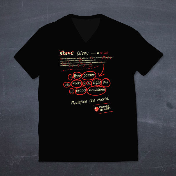 Fair Trade Ethical Men's V-Neck T-Shirt Redefine