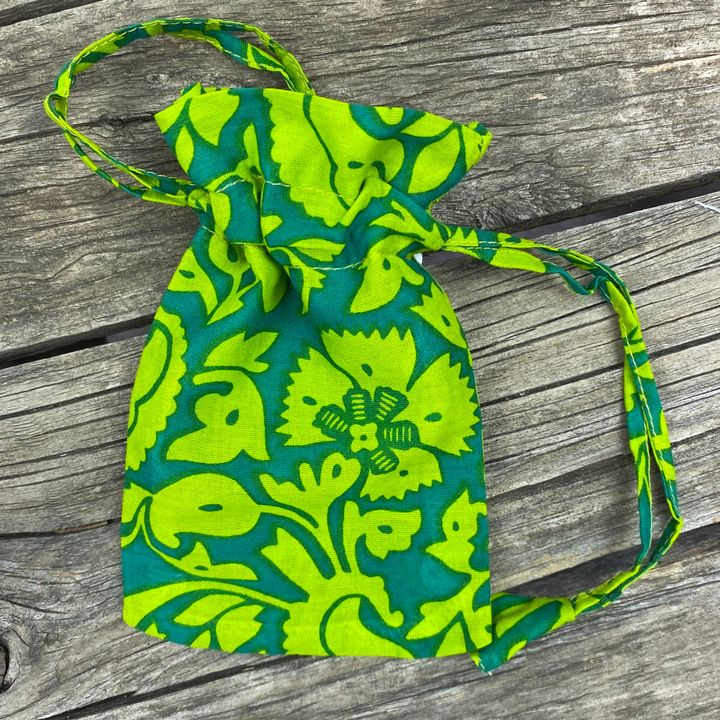 Fair Trade Ethical Gift Bag Eco alternative Summer Green Design