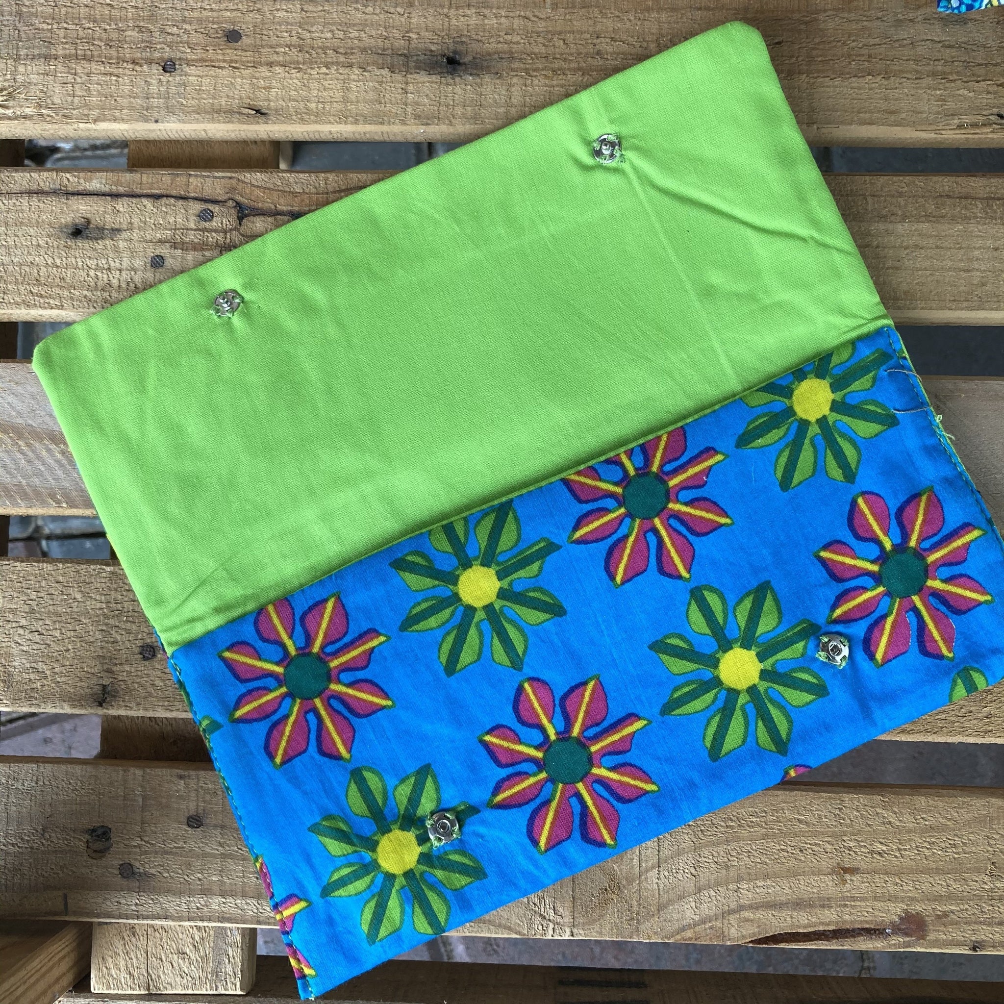 Fair Trade Fabric Wallet with Buttons