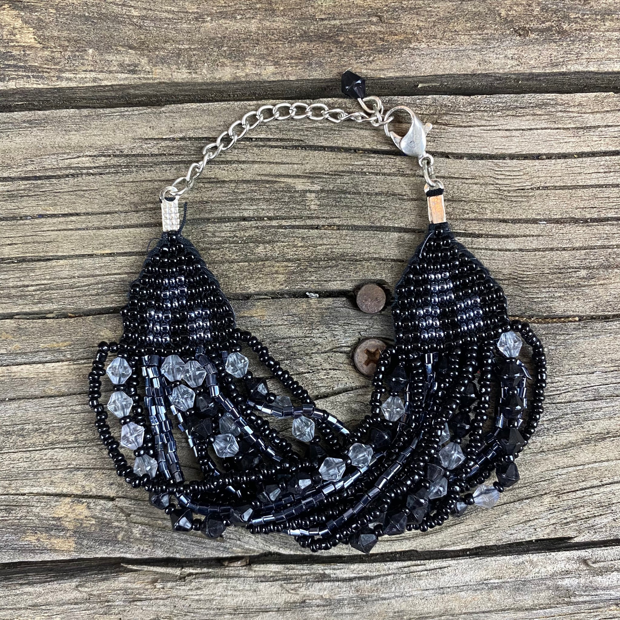 Fair Trade Shiny Black Beaded Jewellery
