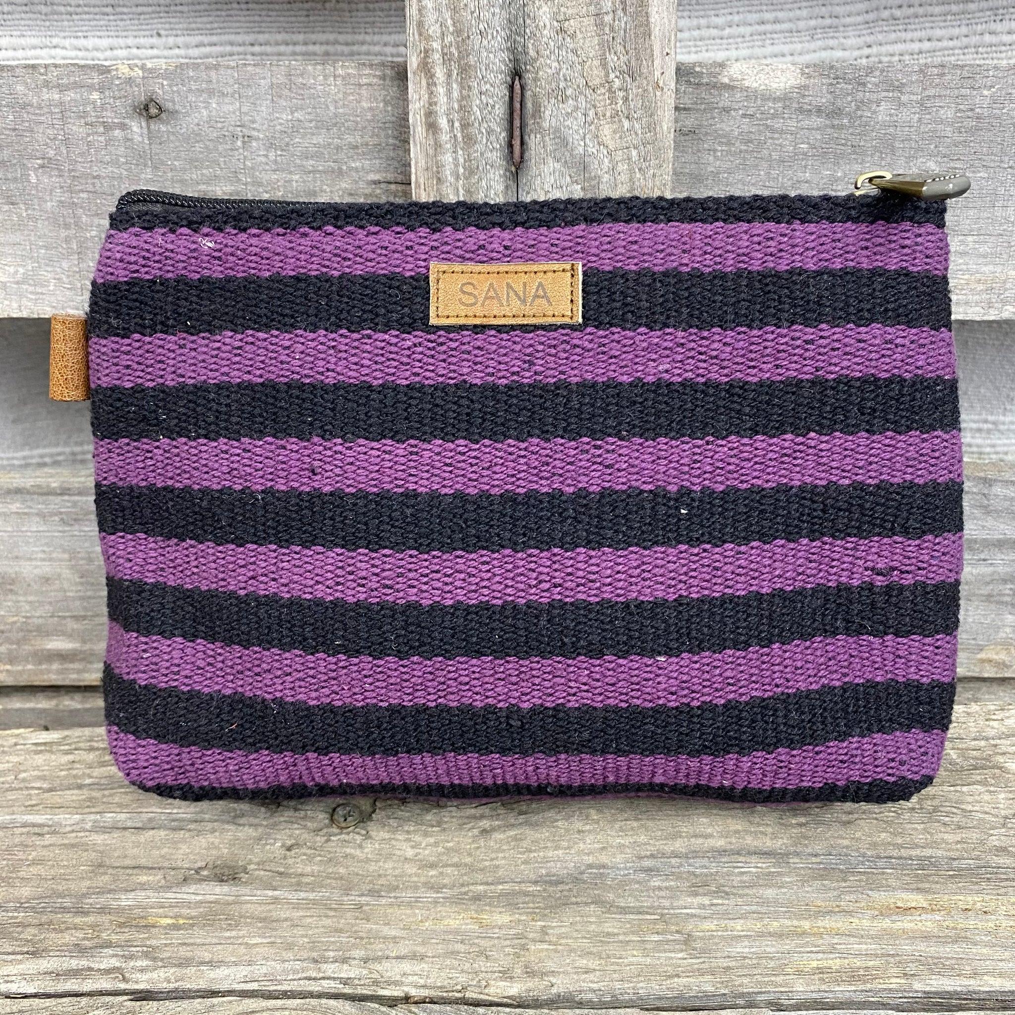 Fair Trade Anka Bag Purple Stripe
