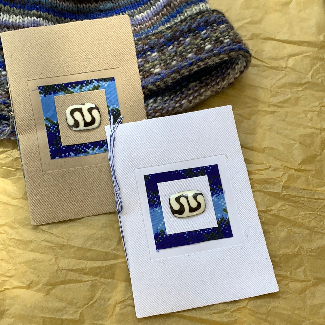 Fair Trade Handmade Paper Greeting Card Stone Design