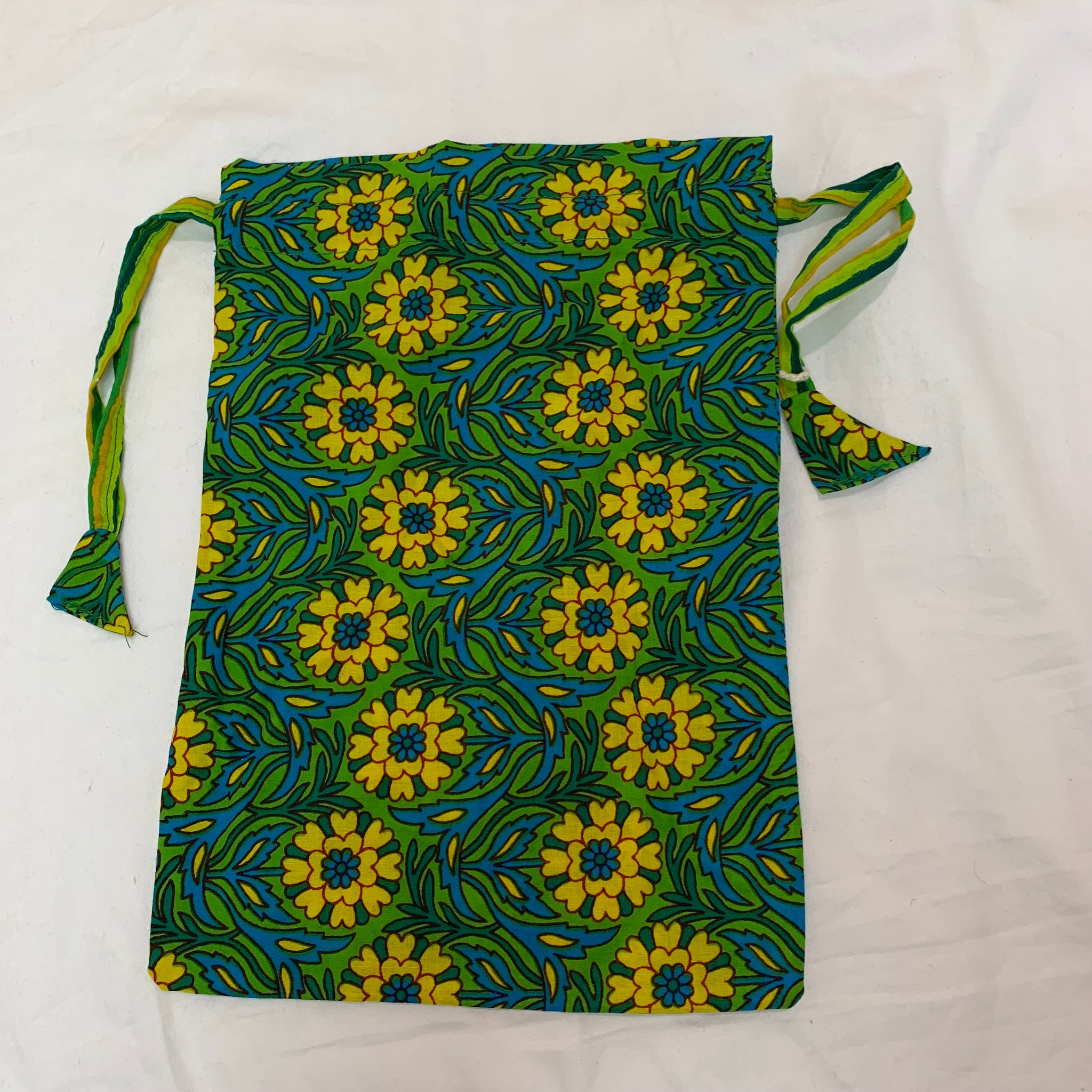 Fair Trade Ethical Gift Bag Eco Alternative Sunny Flowers Design