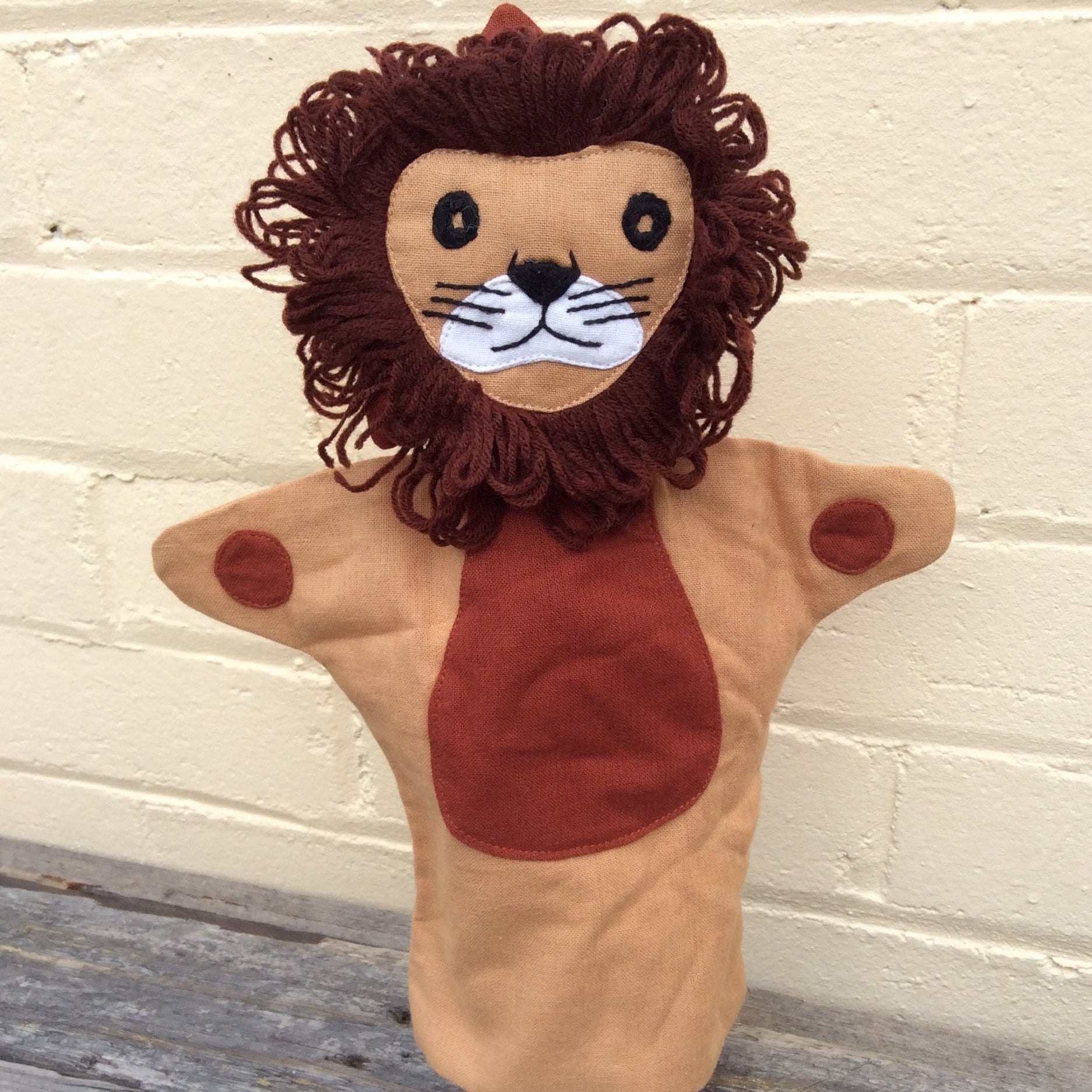 Fair Trade Ethical Lion Puppet Toy