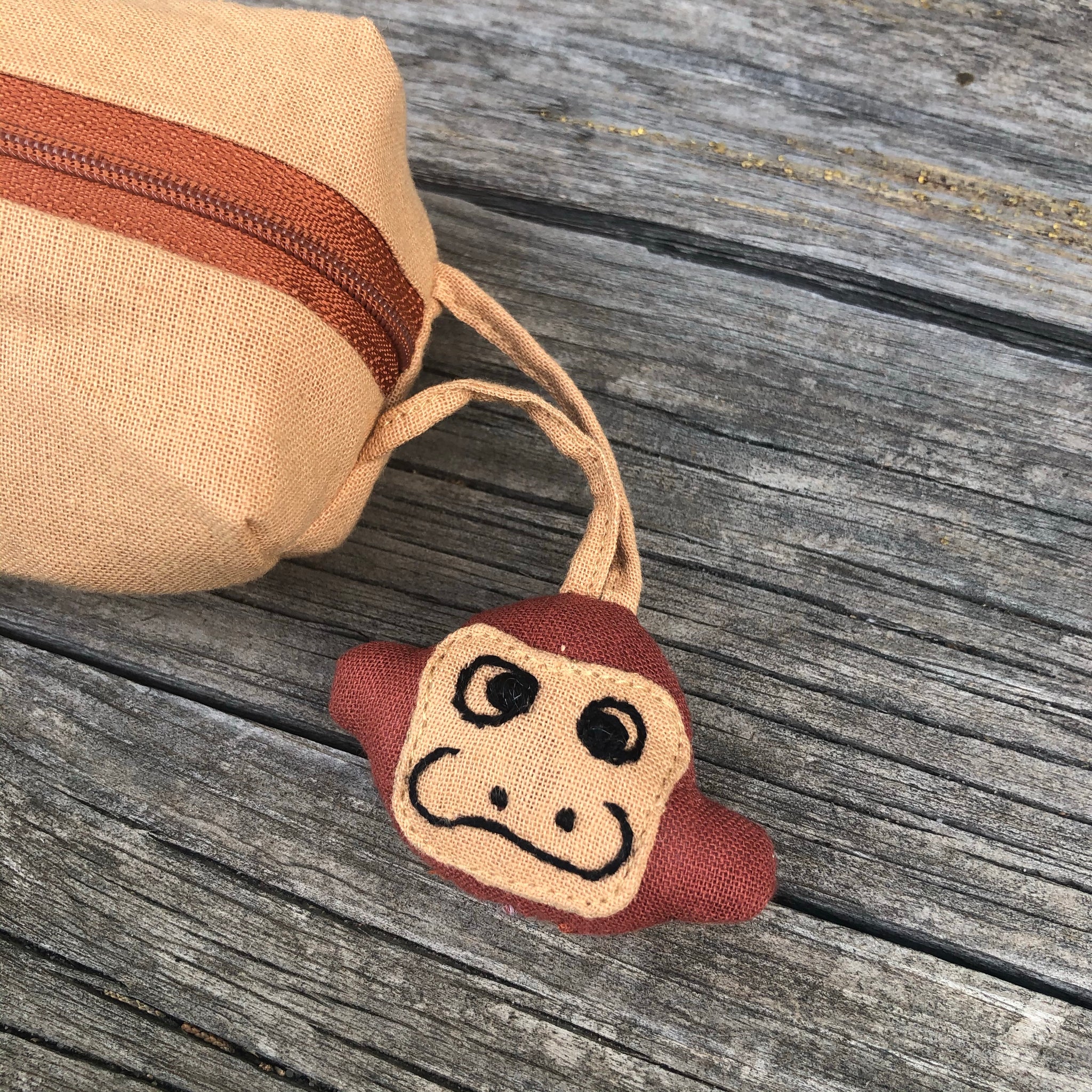 Monkey Round Pencil Case