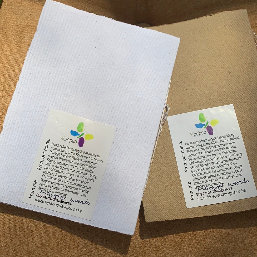 Fair Trade Handmade Paper Greeting Card Ginea Fowl Design