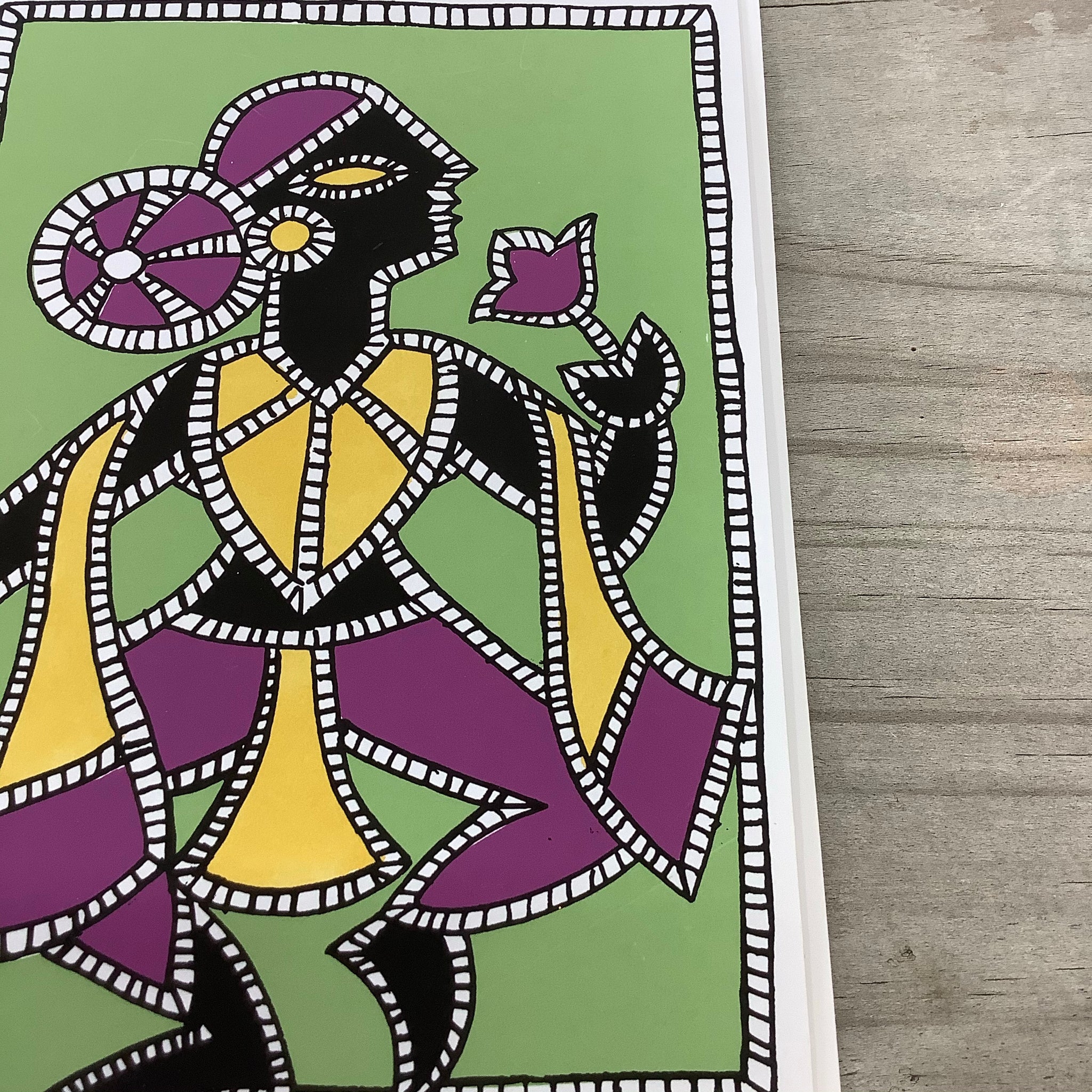 Fair Trade Tribal Dancer Greeting Card