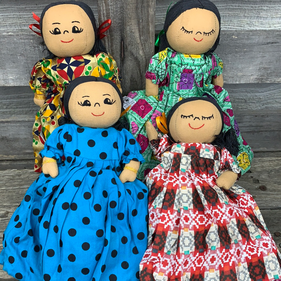 Fair Trade Ethical Cotton Upside Down Dolls- Assorted- (This is a random selection)