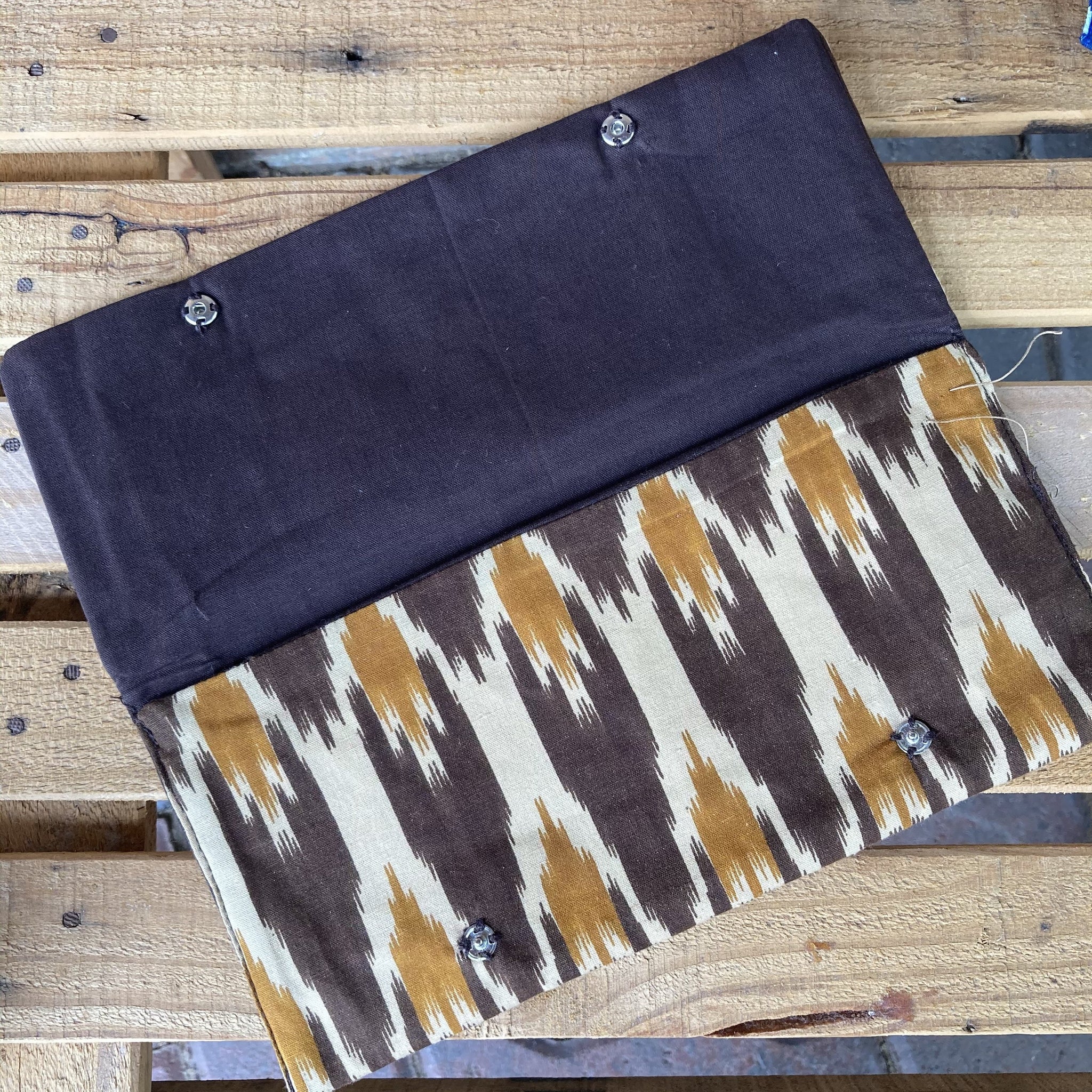 Fair Trade Fabric Wallet with Buttons