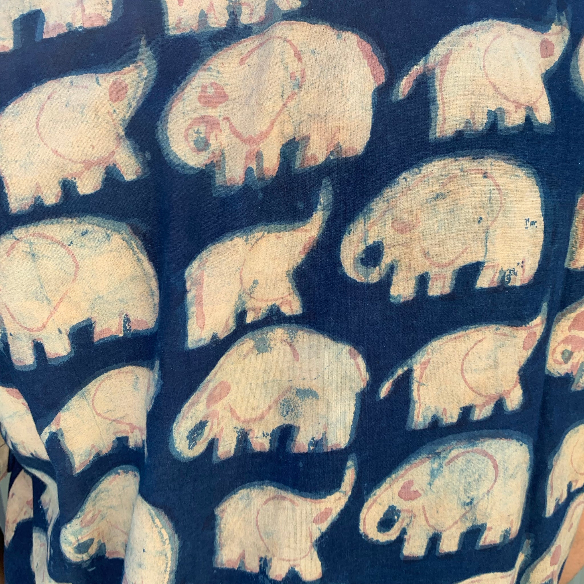 Fair Trade Ethical Mud Resistant Cotton Shirt in Elephant Design