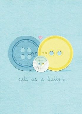 Fair Trade "Cute as a Button" Card